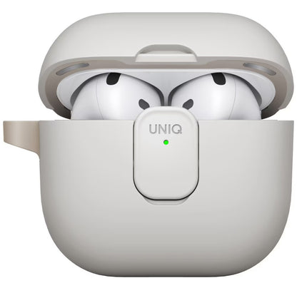 Custodia UNIQ Clyde per Apple AirPods 4, Grigio Beige