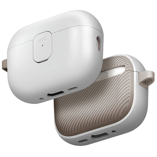 Custodia UNIQ Clyde per Apple AirPods Pro 3, Grigio Beige
