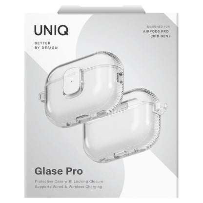 Custodia UNIQ Glase Pro per Apple AirPods Pro 3, Trasparente
