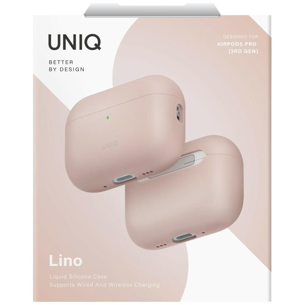 Custodia UNIQ Lino per Apple AirPods Pro 3, Rosa