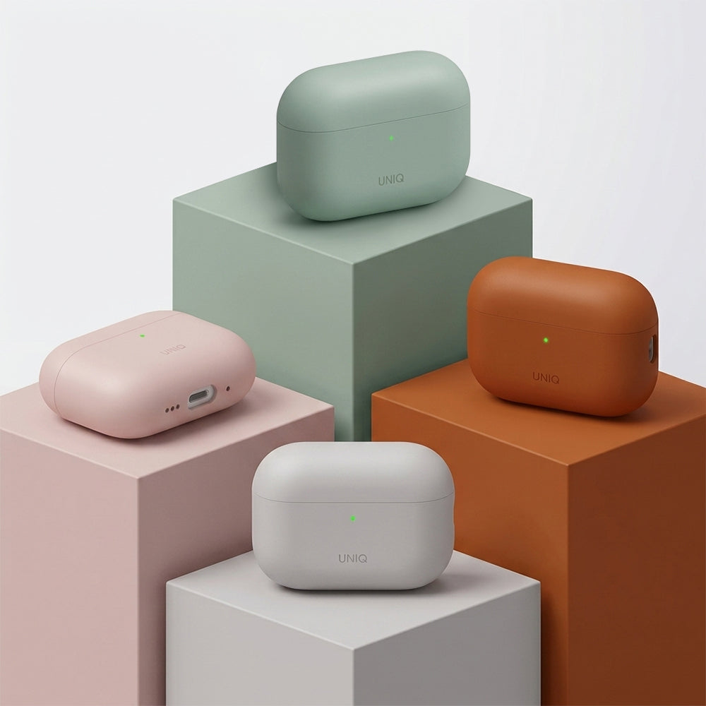 Custodia UNIQ Lino per Apple AirPods Pro 3, Verde Menta