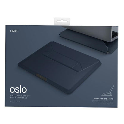 Custodia UNIQ Oslo per Laptop max. 14 pollici, Blu Navy