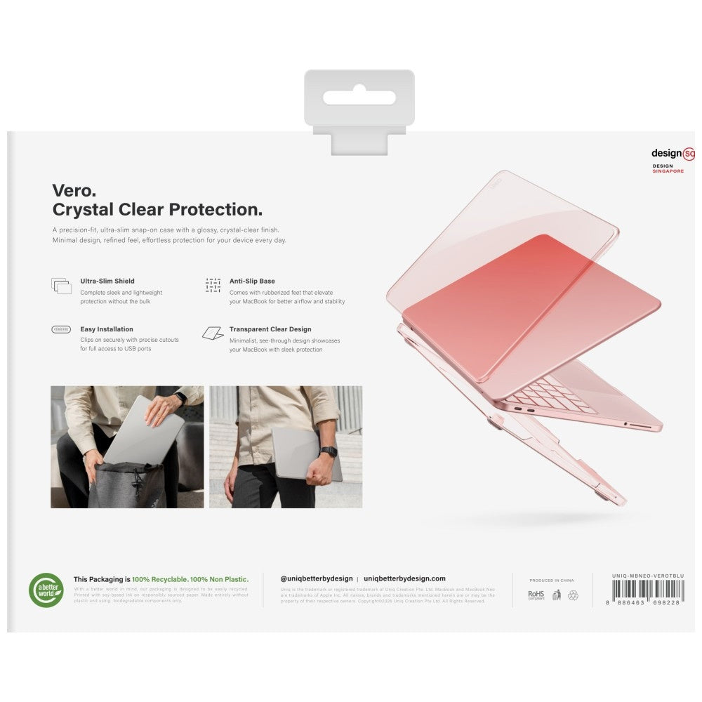 Custodia UNIQ Vero per Apple MacBook Neo 13 pollici, Gialla