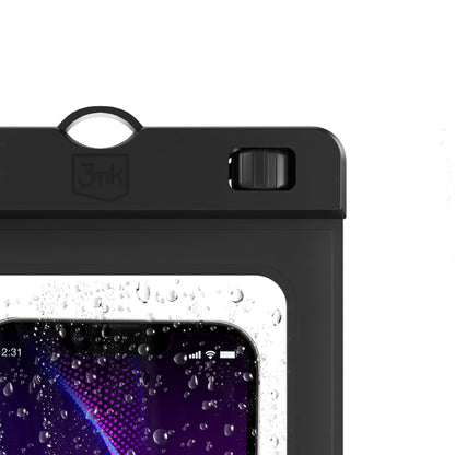 Custodia Universale Waterproof per Telefono max. 7 pollici, 3MK, Hydro, Nera
