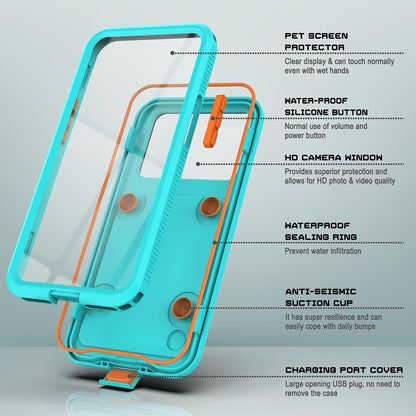 Custodia Universale Waterproof per Telefono max. 6.1 pollici, ShellBox, AirBox, Blu