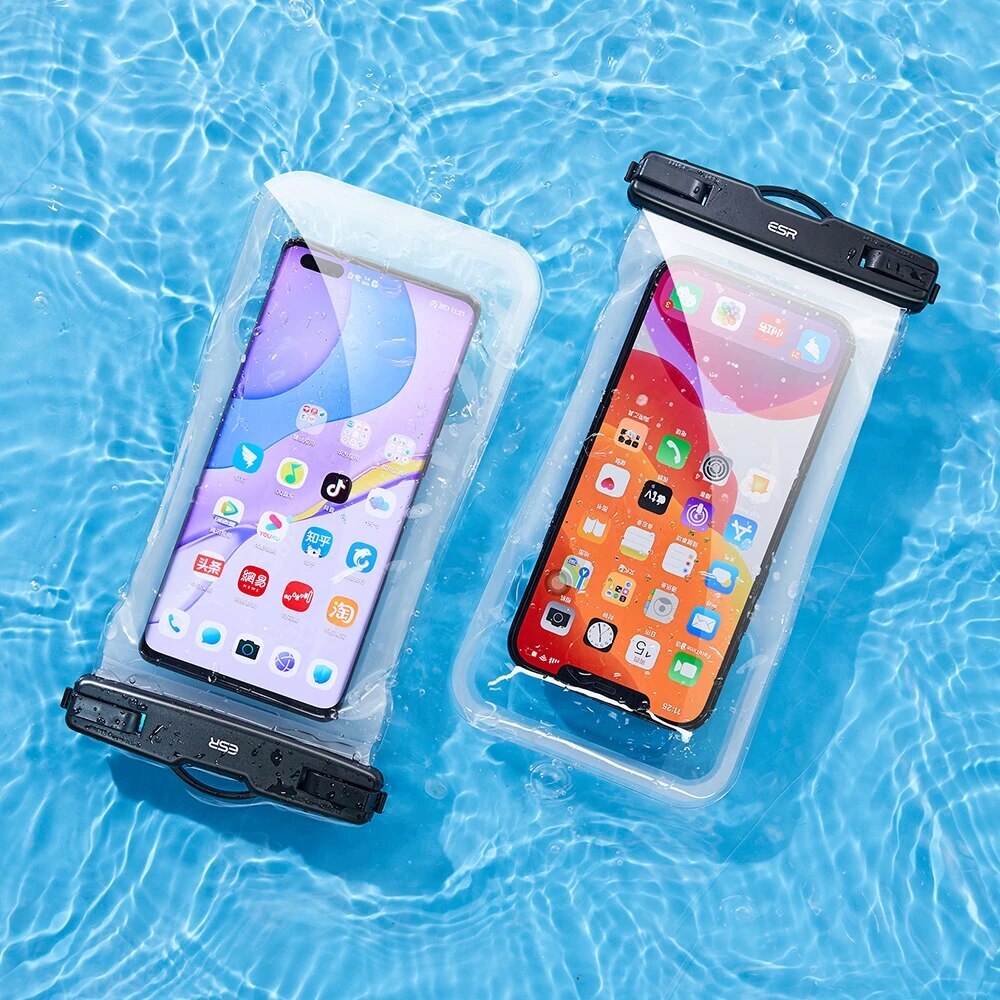 Custodia Universale Waterproof per Telefono max. 6.5inch, ESR, Nera