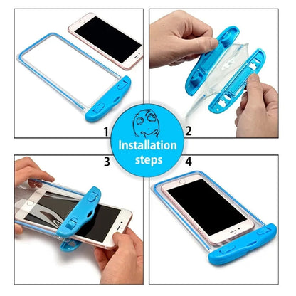 Custodia Universale Waterproof per Telefono max. 6,5 pollici, Techsuit, Nera