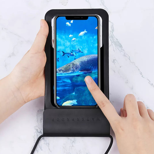 Custodia Universale Waterproof per Telefono max. 6.8 pollici, Techsuit, TWC1, Argento