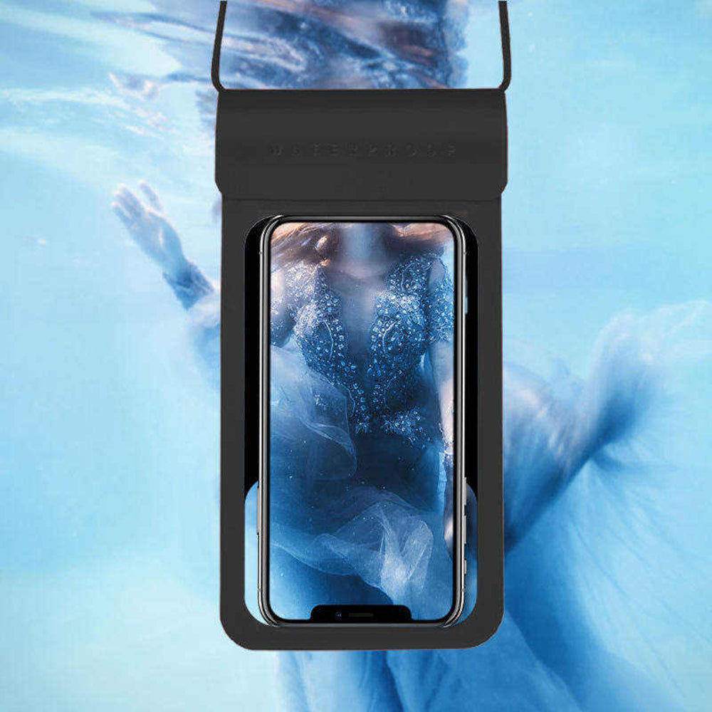 Universal Waterproof Case for Phone max. 6.8inch, Techsuit, TWC1, Silver