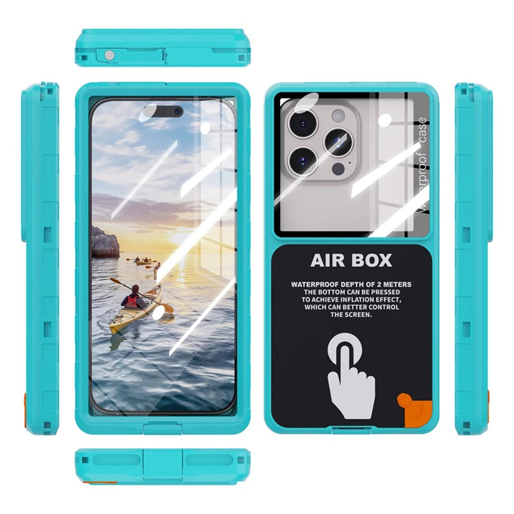 Custodia Universale Waterproof per Telefono max. 6,9 pollici, ShellBox, AirBox, Blu