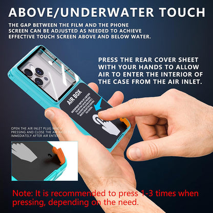 Custodia Universale Waterproof per Telefono max. 6,9 pollici, ShellBox, AirBox, Blu
