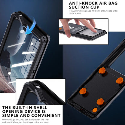 Custodia Universale Waterproof per Telefono max. 6,9 pollici, ShellBox, AirBox, Blu