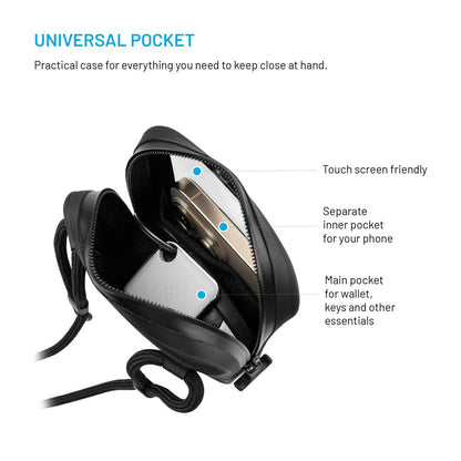 Custodia Universale Waterproof per Telefono max. 7 pollici, Fixed, Nera