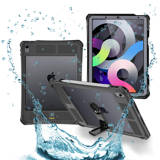 Custodia Waterproof per Apple iPad Air (2022) / Air (2020), ShellBox, Nera