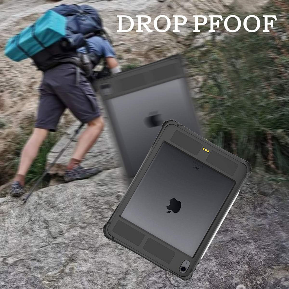 Custodia Waterproof per Apple iPad Air (2022) / Air (2020), ShellBox, Nera