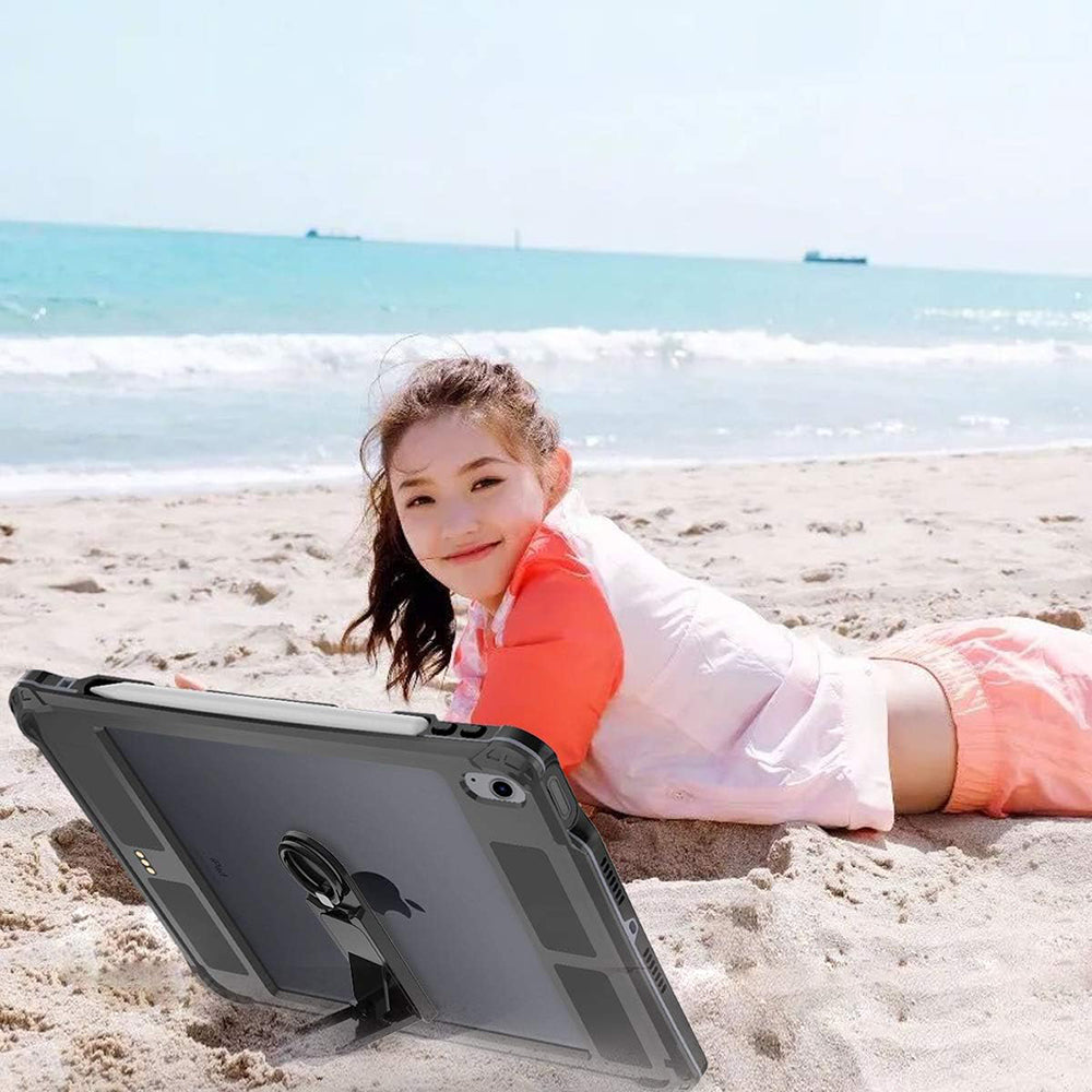 Custodia Waterproof per Apple iPad Air (2022) / Air (2020), ShellBox, Nera