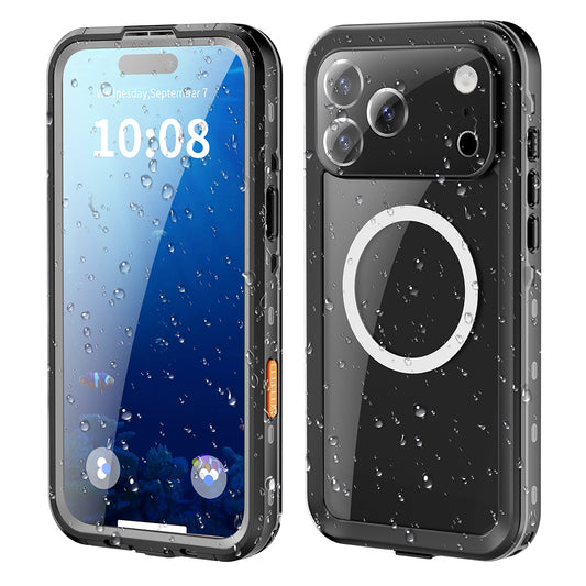 Custodia Waterproof per Apple iPhone 17 Pro Max, ShellBox, Nera
