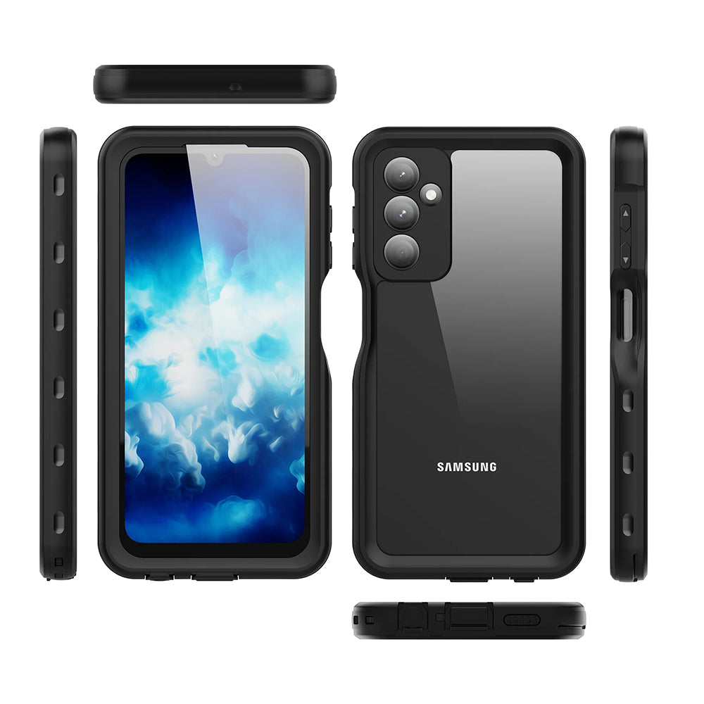 Custodia Waterproof per Samsung Galaxy A25 A256, ShellBox, Nera
