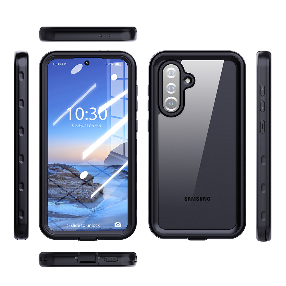 Custodia Waterproof per Samsung Galaxy A36 A366, ShellBox, Nera