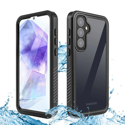 Custodia Waterproof per Samsung Galaxy A55 5G A556, ShellBox, Nera