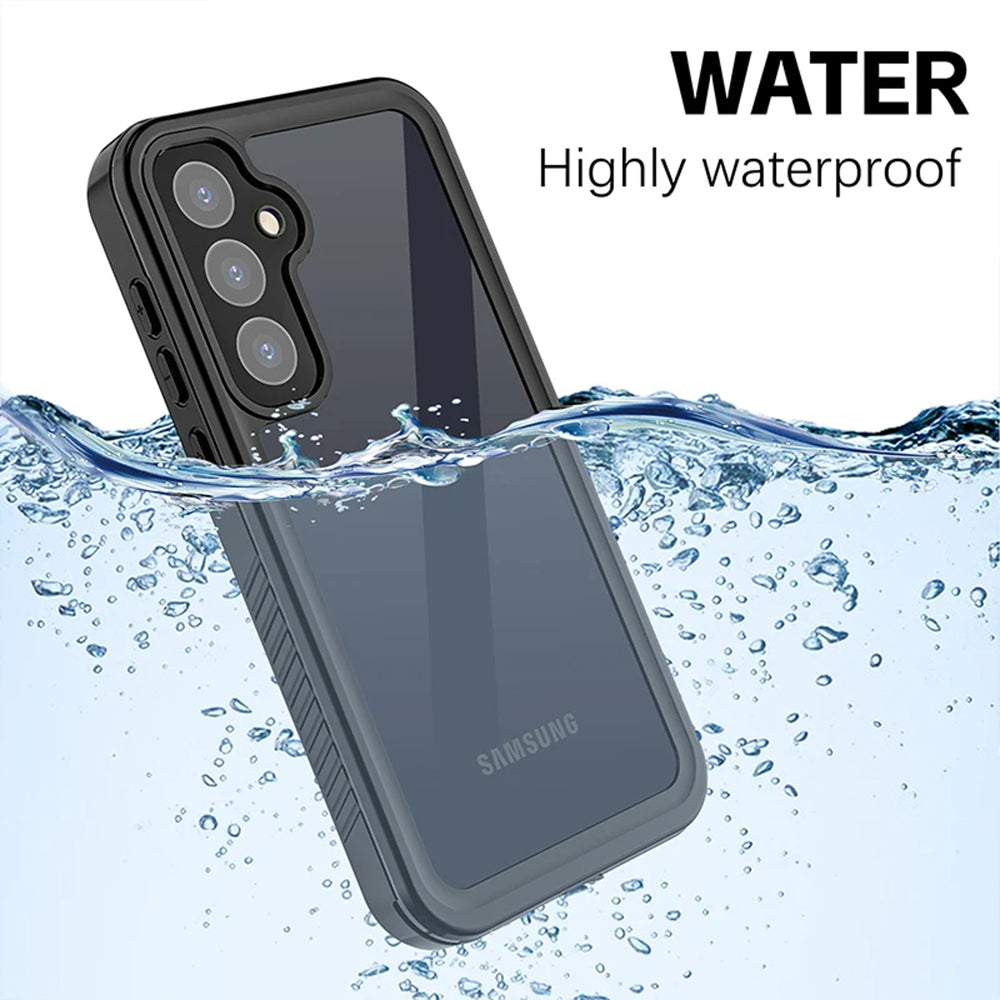 Custodia Waterproof per Samsung Galaxy A55 5G A556, ShellBox, Nera