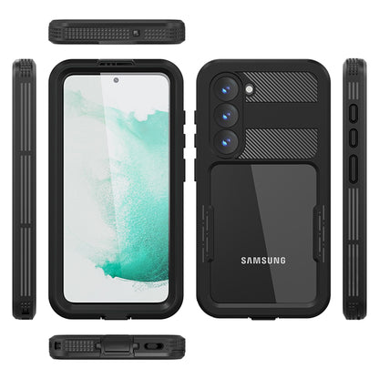 Custodia Waterproof per Samsung Galaxy S23 S911, ShellBox, Nera