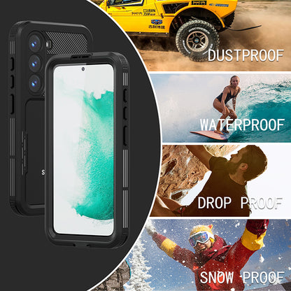 Custodia Waterproof per Samsung Galaxy S23 S911, ShellBox, Nera