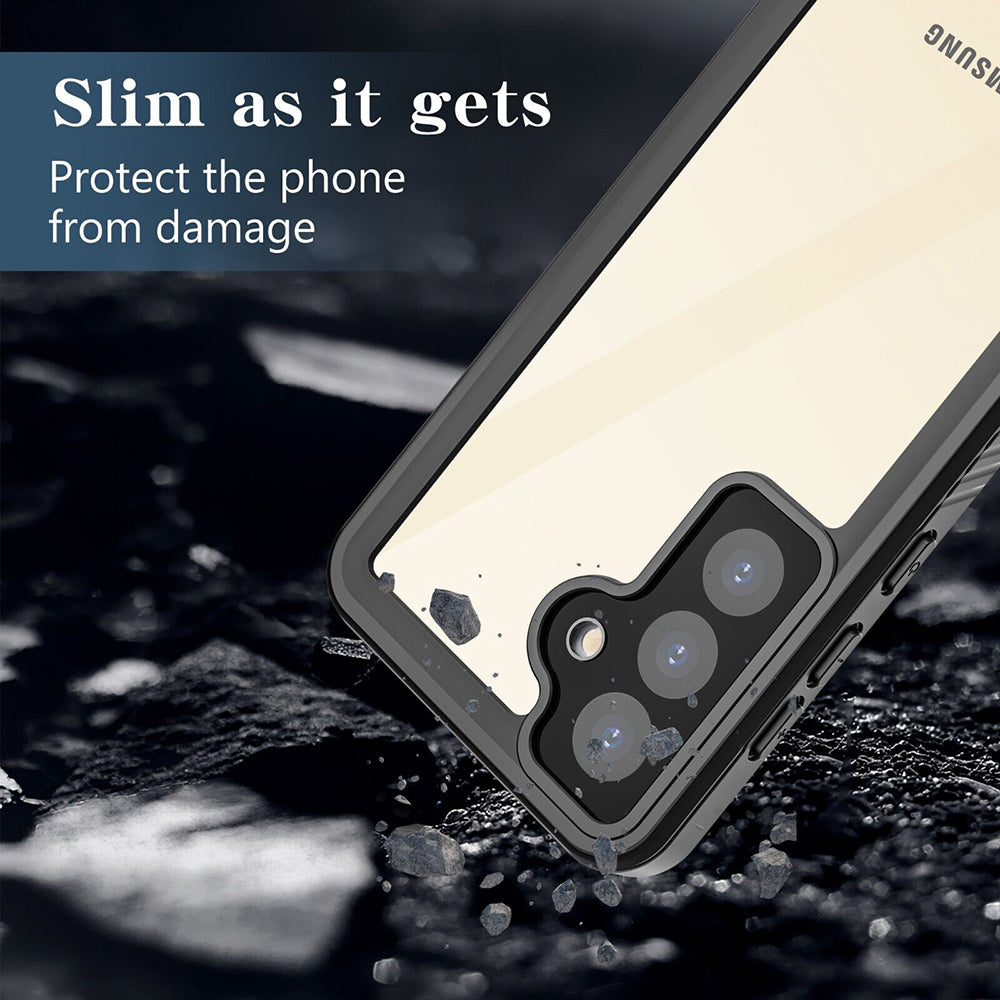 Custodia Waterproof per Samsung Galaxy S24+ S926, ShellBox, Nera