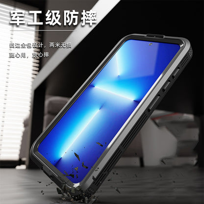 Custodia Waterproof per Samsung Galaxy S24 S921, ShellBox, Nera