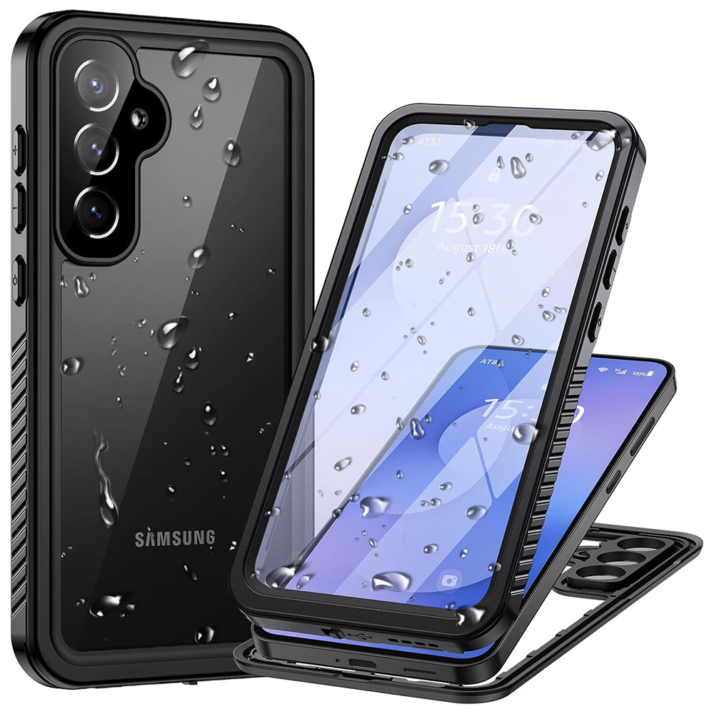 Custodia Waterproof per Samsung Galaxy S25 FE, ShellBox, Nera