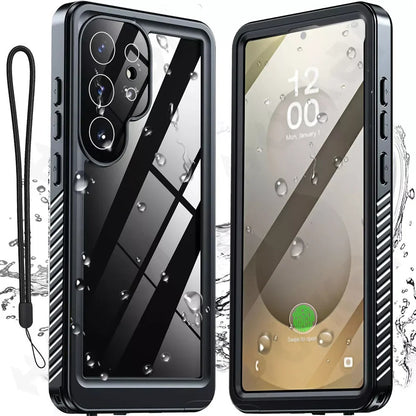 Custodia Waterproof per Samsung Galaxy S25 Ultra S938, ShellBox, Nera