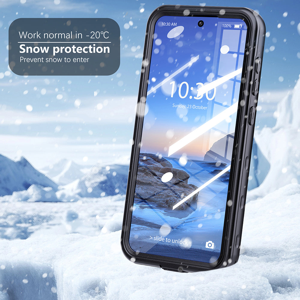 Custodia Waterproof per Samsung Galaxy S25 Ultra S938, ShellBox, Nera