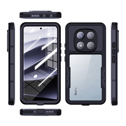 Custodia Waterproof per Xiaomi Poco X7 / Redmi Note 14 Pro 5G, ShellBox, Nera