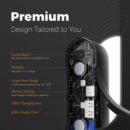 Riscaldatore di Mani Ocoopa UT2s, Nero