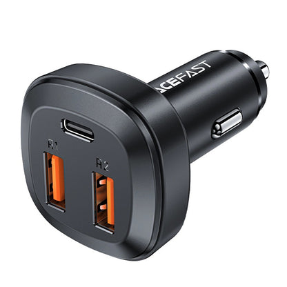 Caricabatterie Auto Acefast B9, 66W, 5A, 2 x USB-A - 1 x USB-C, Nero