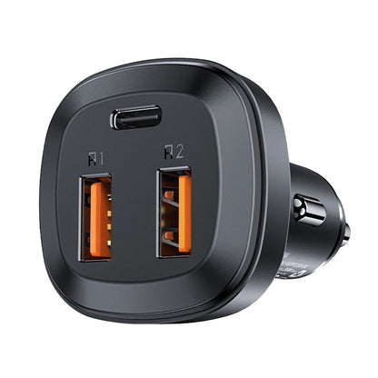 Caricabatterie Auto Acefast B9, 66W, 5A, 2 x USB-A - 1 x USB-C, Nero