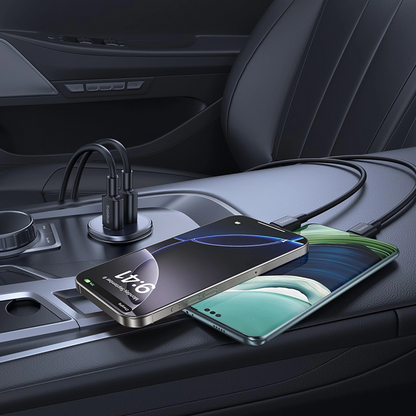 Caricabatterie Auto Baseus GoTrip, 30W, 3A, 2 x USB-C, Nero