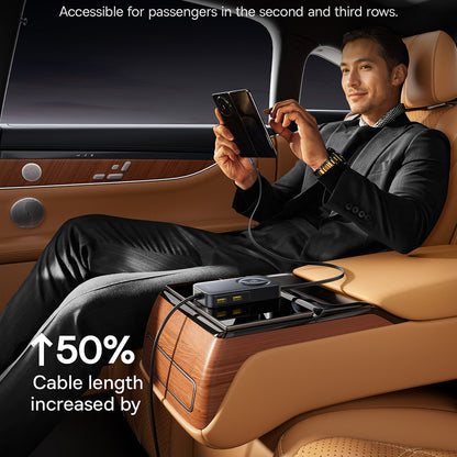 Caricabatterie Auto Baseus PrimeTrip VW1, 105W, 3A, 3 x USB-A - 2 x USB-C, Nero C00069000121-00