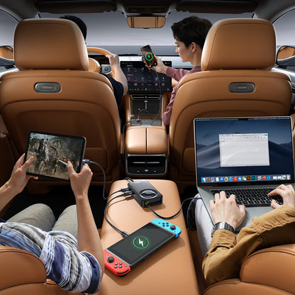 Caricabatterie Auto Baseus PrimeTrip VW1, 105W, 3A, 3 x USB-A - 2 x USB-C, Nero C00069000121-00
