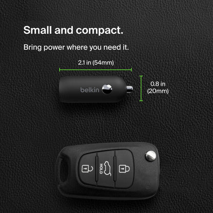Caricatore Auto Belkin BoostCharge, 30W, 3A, 1 x USB-C, Nero CCA004btBK