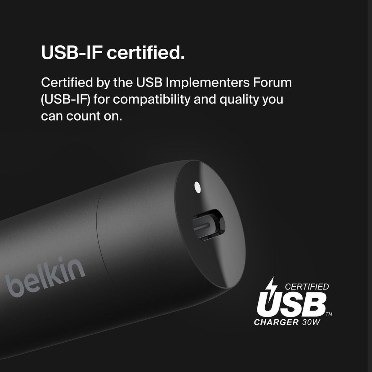 Caricatore Auto Belkin BoostCharge, 30W, 3A, 1 x USB-C, Nero CCA004btBK