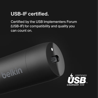 Caricatore Auto Belkin BoostCharge, 30W, 3A, 1 x USB-C, Nero CCA004btBK