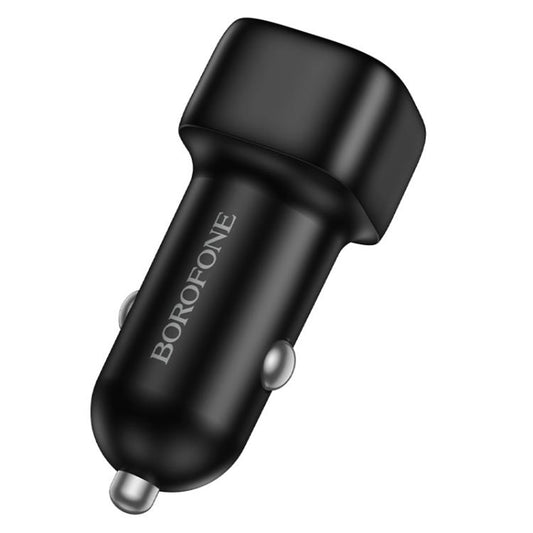 Borofone BZ34B Cloud Car Charger, 38W, 3A, 1 x USB-A - 1 x USB-C, Black