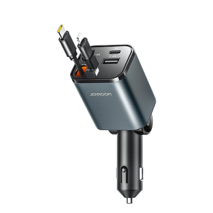 Caricabatterie Auto Con Cavo USB-C / Lightning Joyroom JR-CCL05, 30W, 3A, 1 x USB-A - 1 x USB-C, Grigio