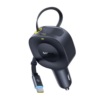 Caricabatterie Auto con Cavo USB-C Baseus PrimeTrip VR2, 30W, 3A, 1 x USB-C, Nero C0206400
