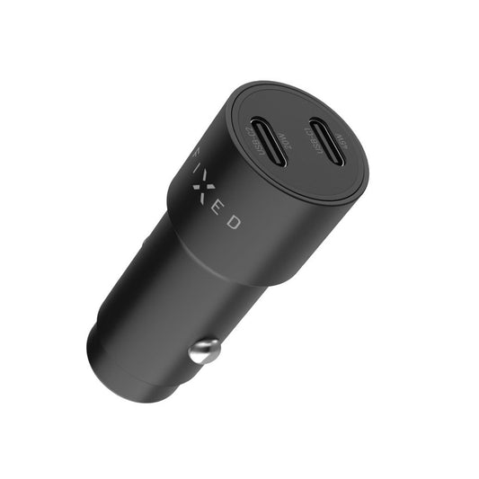 Caricabatterie Auto Fixed, 65W, 3A, 2 x USB-C, Nero