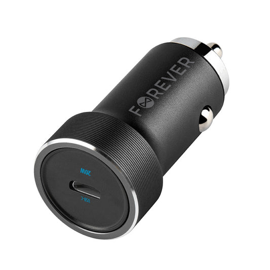 Caricabatterie Auto Forever CC-06, 20W, 3A, 1 x USB-C, Nero