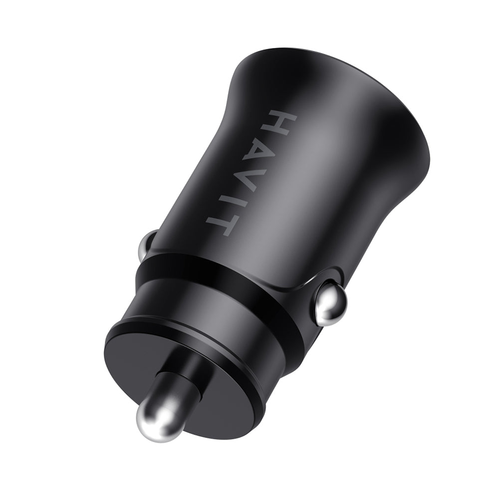 Caricabatterie Auto HAVIT CC2022, 20W, 3A, 1 x USB-A - 1 x USB-C, Nero