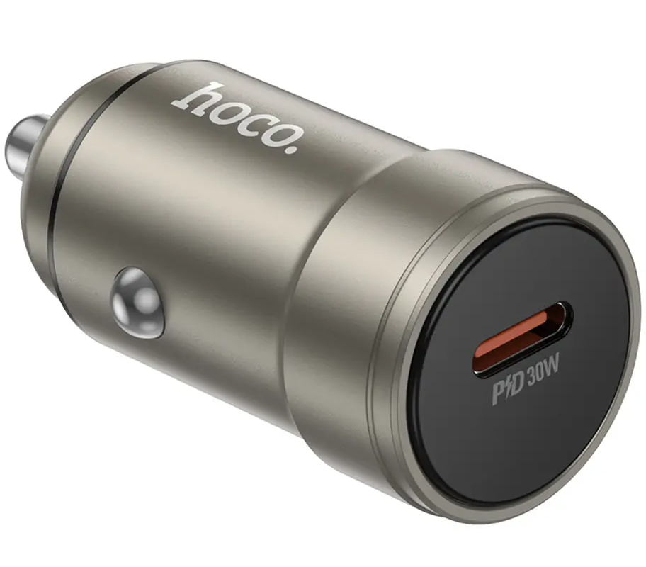 Caricatore Auto HOCO Z57, 30W, 3A, 1 x USB-C, Grigio