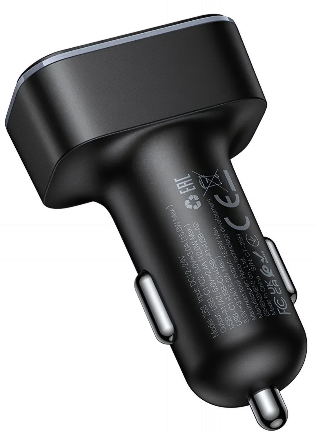 HOCO Z63 Car Charger, 42W, 3A, 2 x USB-A - 2 x USB-C, Black